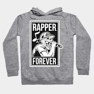 SKULL RAPPER black and white Hoodie